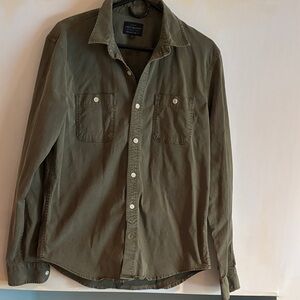 Lucky Brand Olive Casual Button Down Shirt